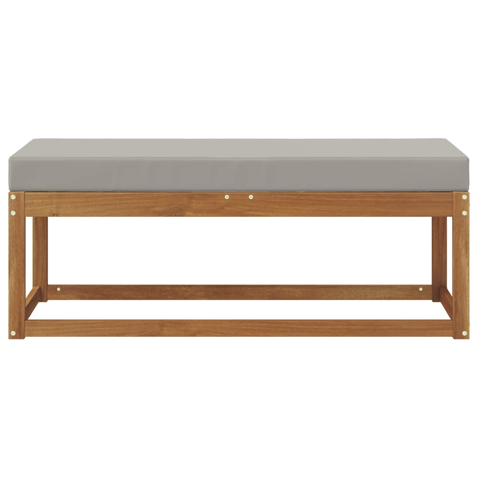 Panca Sgabello Grigio Naturale e Chiaro 115 x 43 x 37 cm | homemem39