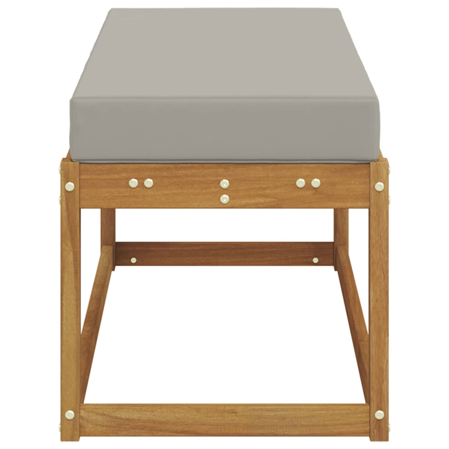 Panca Sgabello Grigio Naturale e Chiaro 115 x 43 x 37 cm | homemem39