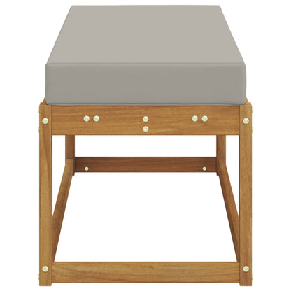 Panca Sgabello Grigio Naturale e Chiaro 115 x 43 x 37 cm | homemem39