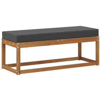 Panca da giardino Naturale e Antracite 115 x 43 x 45 cm | homemem39