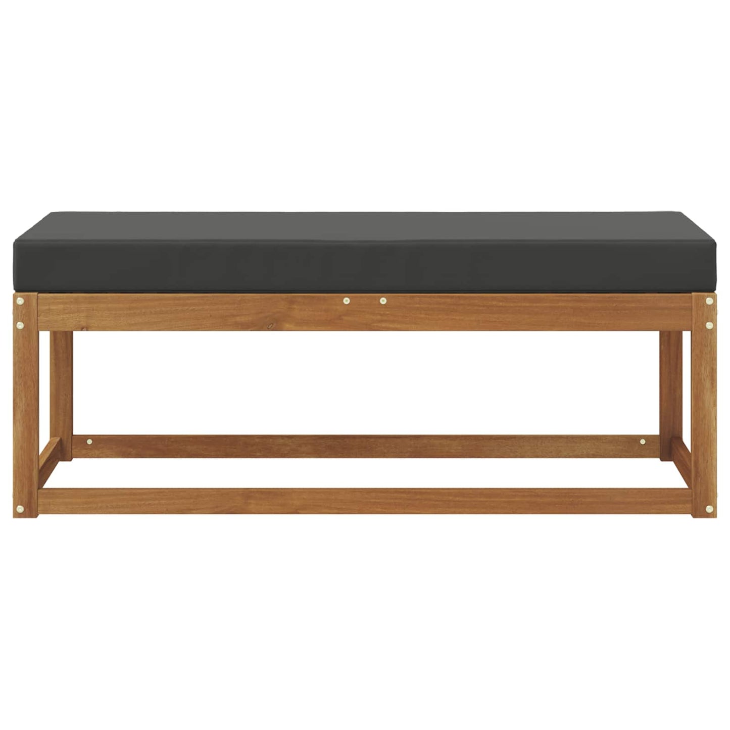 Panca da giardino Naturale e Antracite 115 x 43 x 45 cm | homemem39