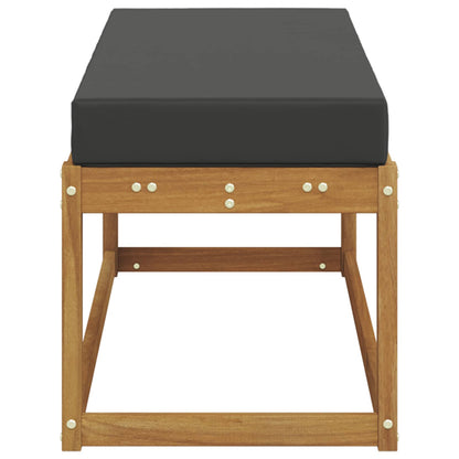Panca da giardino Naturale e Antracite 115 x 43 x 45 cm | homemem39