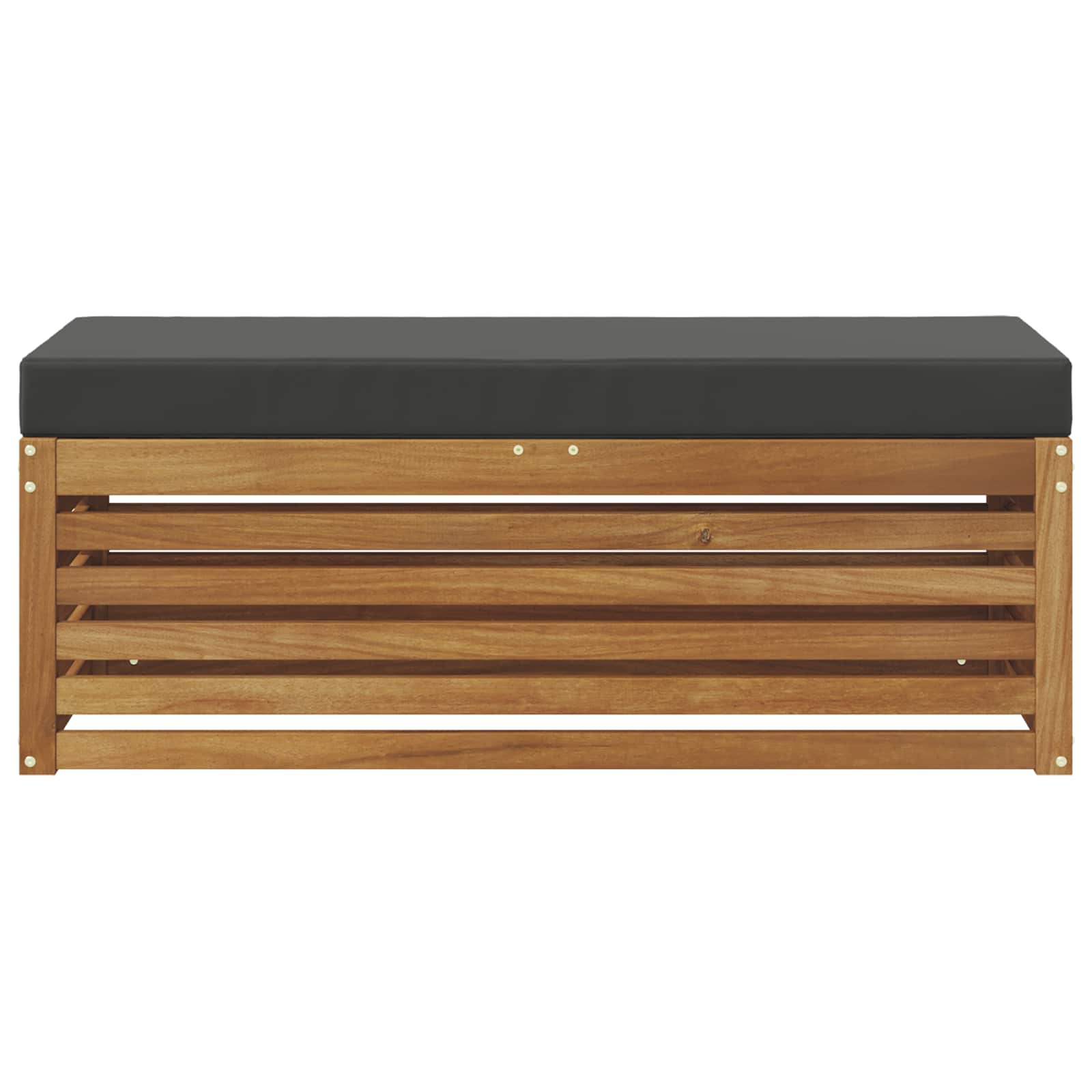 Panca Sgabello Naturale e Antracite 115 x 43 x 37 cm | homemem39