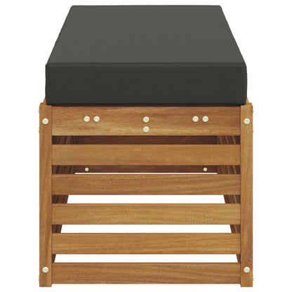 Panca Sgabello Naturale e Antracite 115 x 43 x 37 cm | homemem39