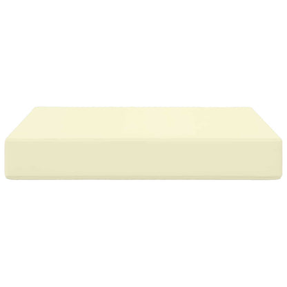 Cuscino per divano da esterno Crema 60 x 60 x 8 cm Poliestere | homemem39