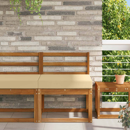 Cuscino per divano da esterno Beige 60 x 60 x 8 cm Poliestere | homemem39