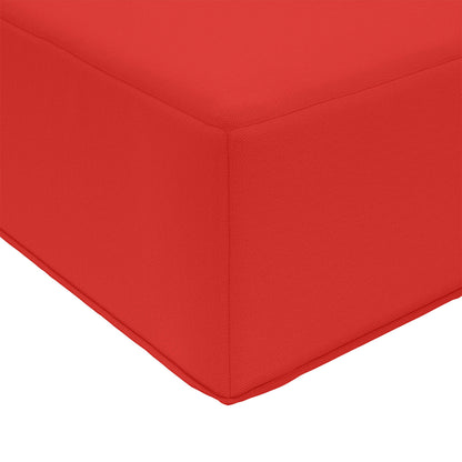 Cuscino per divano da esterno Rosso 60 x 60 x 8 cm Poliestere | homemem39