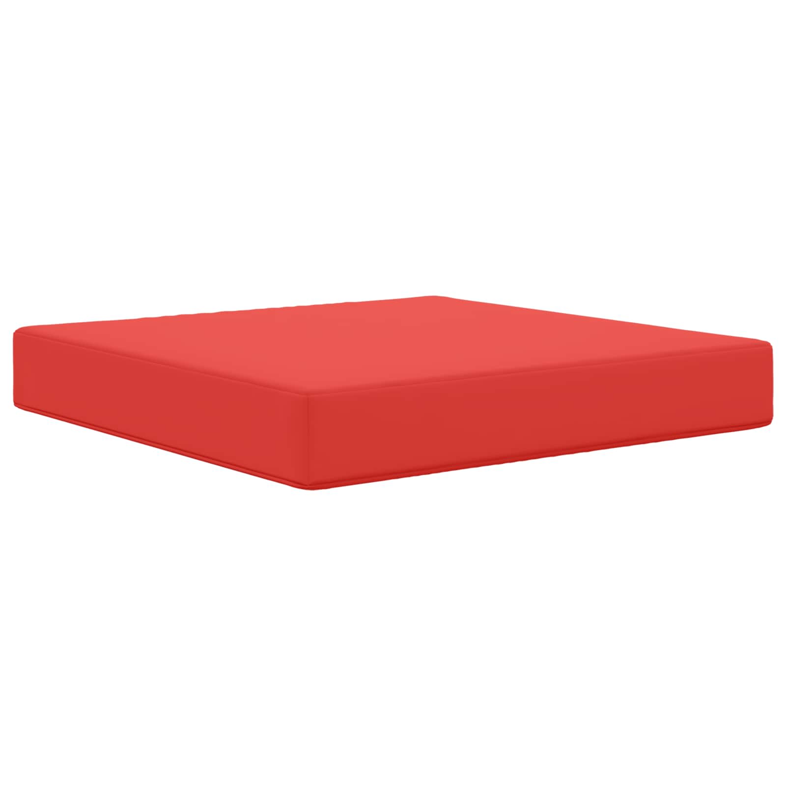 Cuscino per divano da esterno Rosso 60 x 60 x 8 cm Poliestere | homemem39