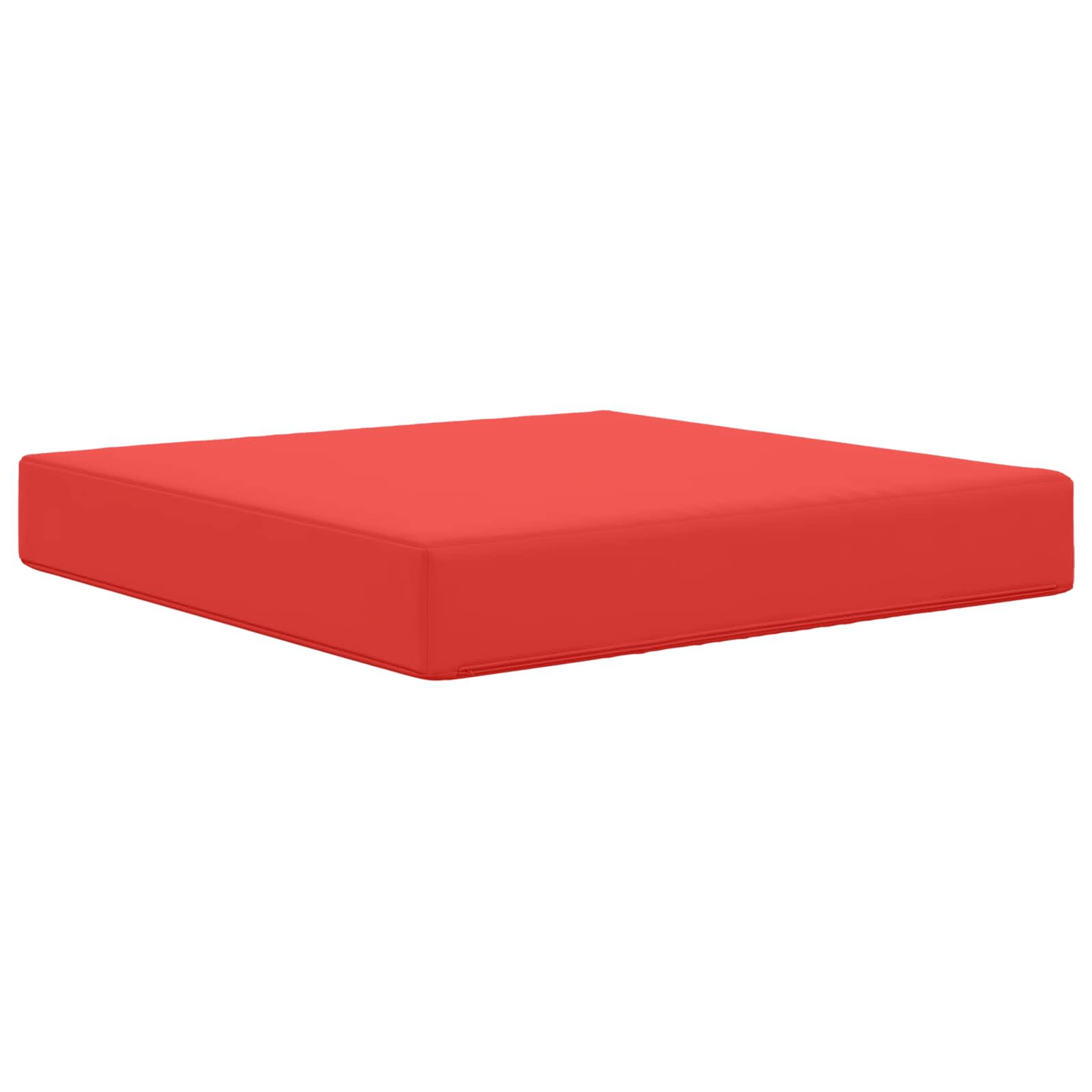 Cuscino per divano da esterno Rosso 60 x 60 x 8 cm Poliestere | homemem39