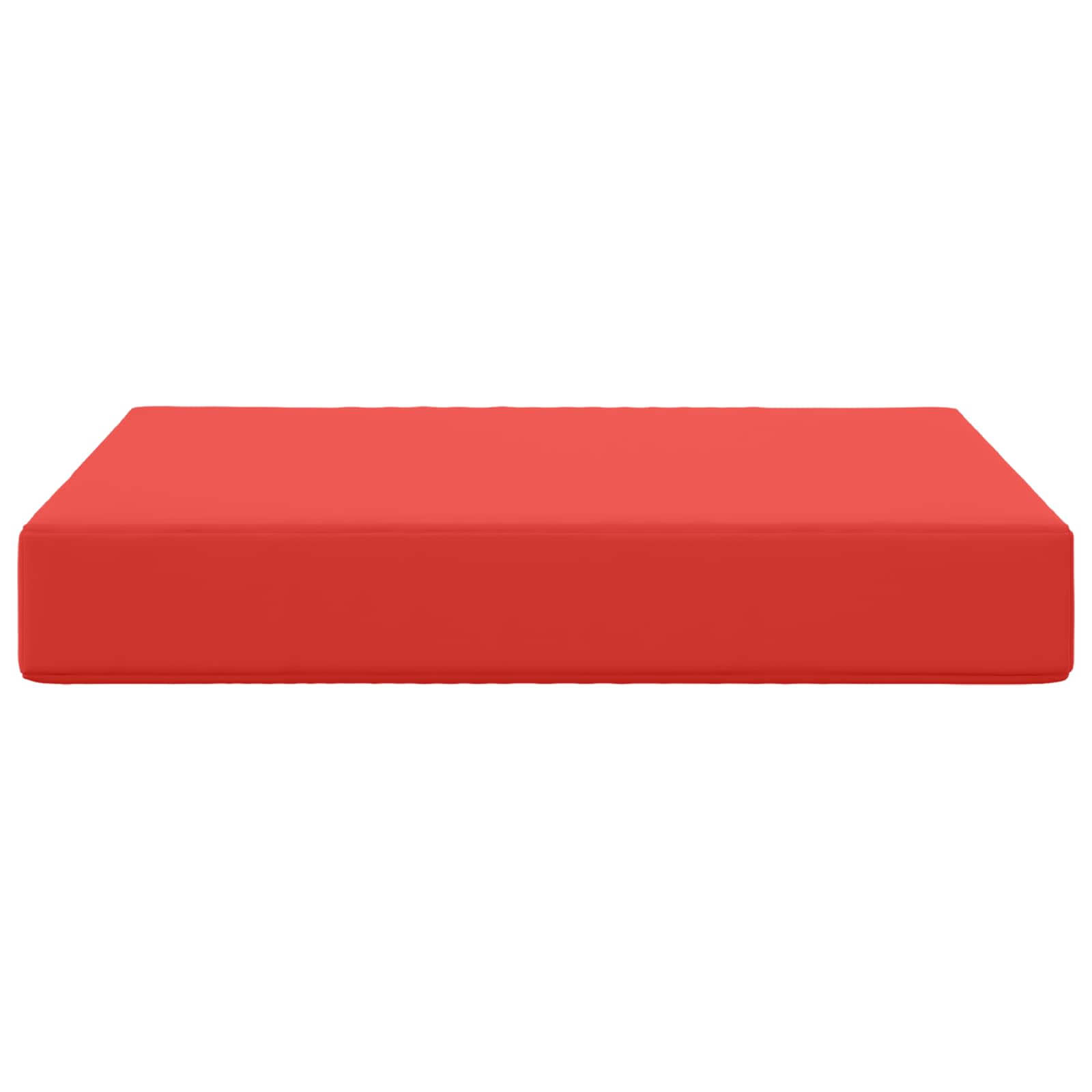Cuscino per divano da esterno Rosso 60 x 60 x 8 cm Poliestere | homemem39