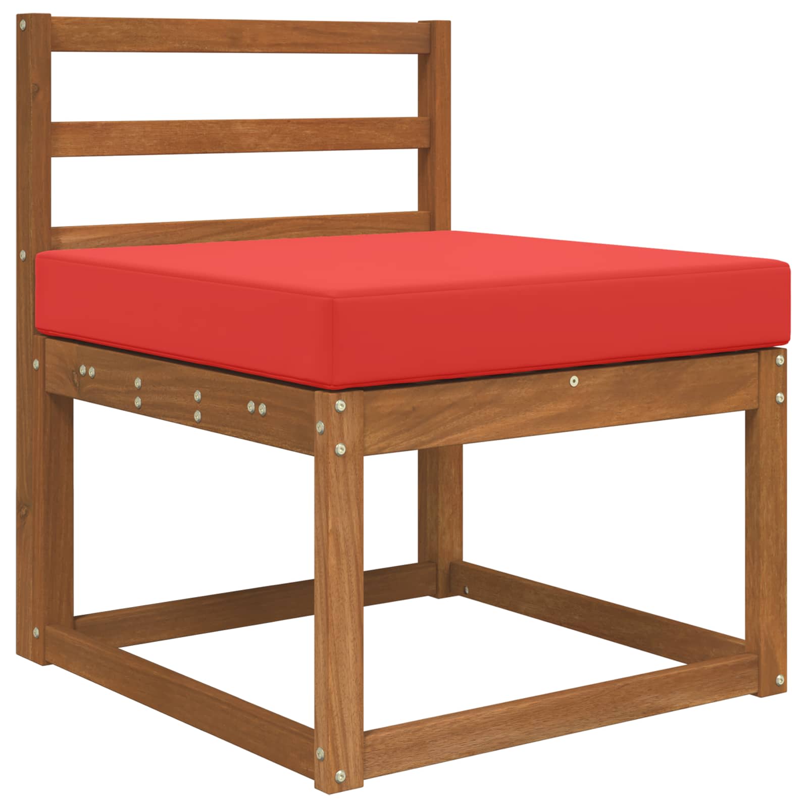 Cuscino per divano da esterno Rosso 60 x 60 x 8 cm Poliestere | homemem39