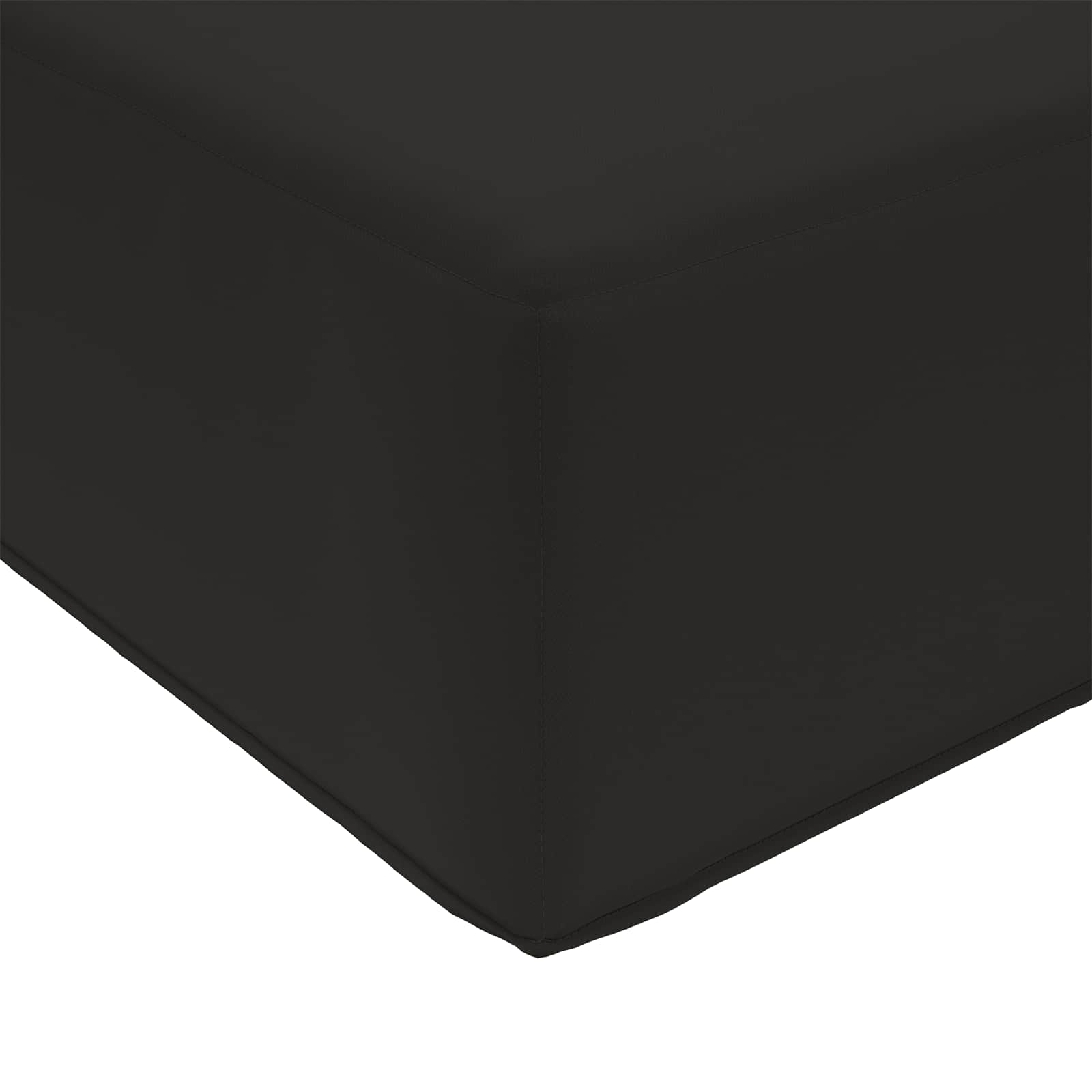 Cuscino per divano da esterno Nero 60 x 60 x 8 cm Poliestere | homemem39