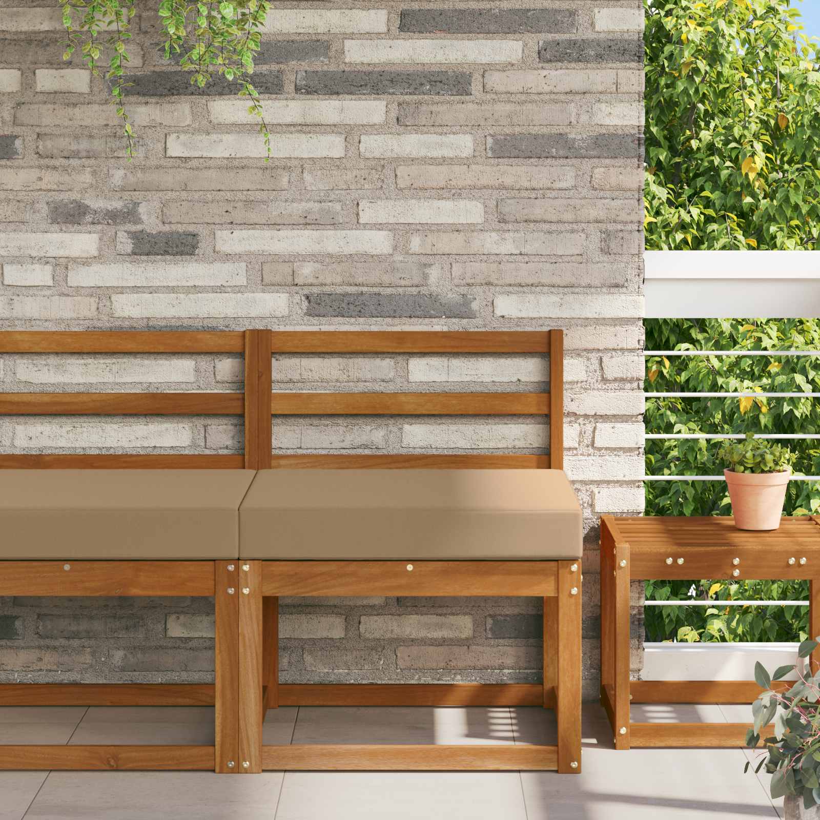 Cuscino per divano da esterno Talpa 60 x 60 x 8 cm Poliestere | homemem39