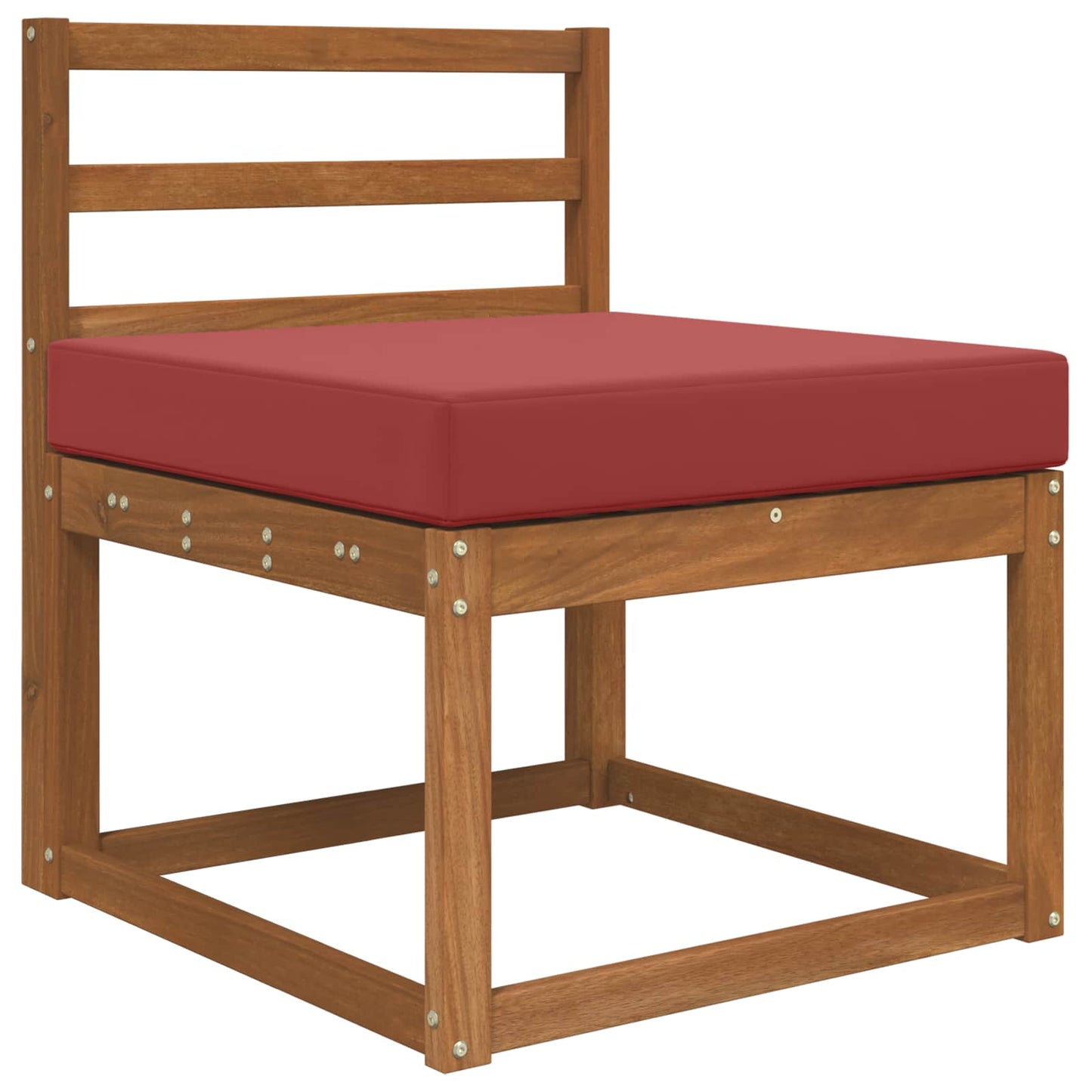 Cuscino per divano da esterno Rosso vino 60 x 60 x 8 cm | homemem39