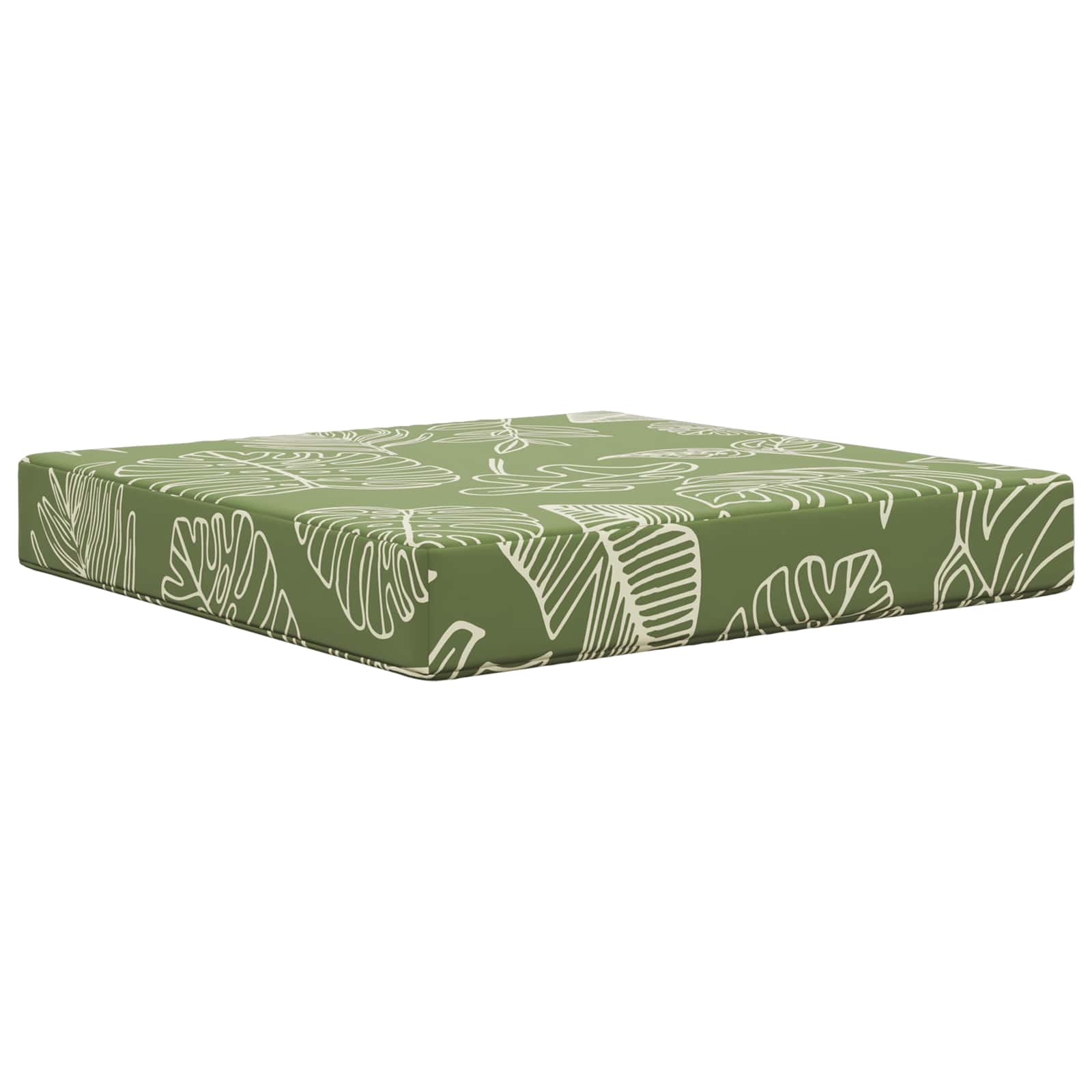 Cuscino per divano da esterno Design a foglia 60 x 60 x 8 cm | homemem39