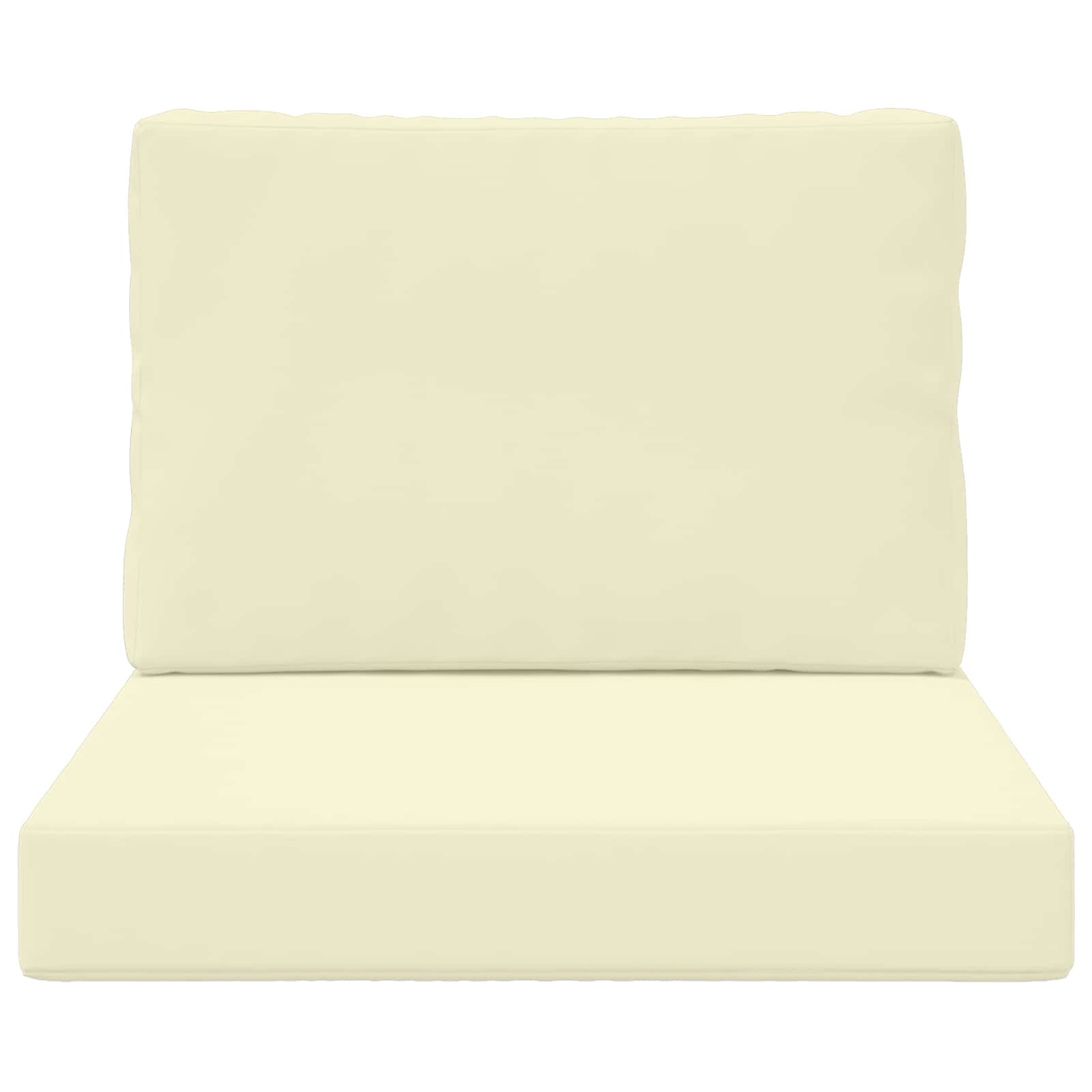 Cuscino per divano da esterno 2 pcs Crema Poliestere | homemem39