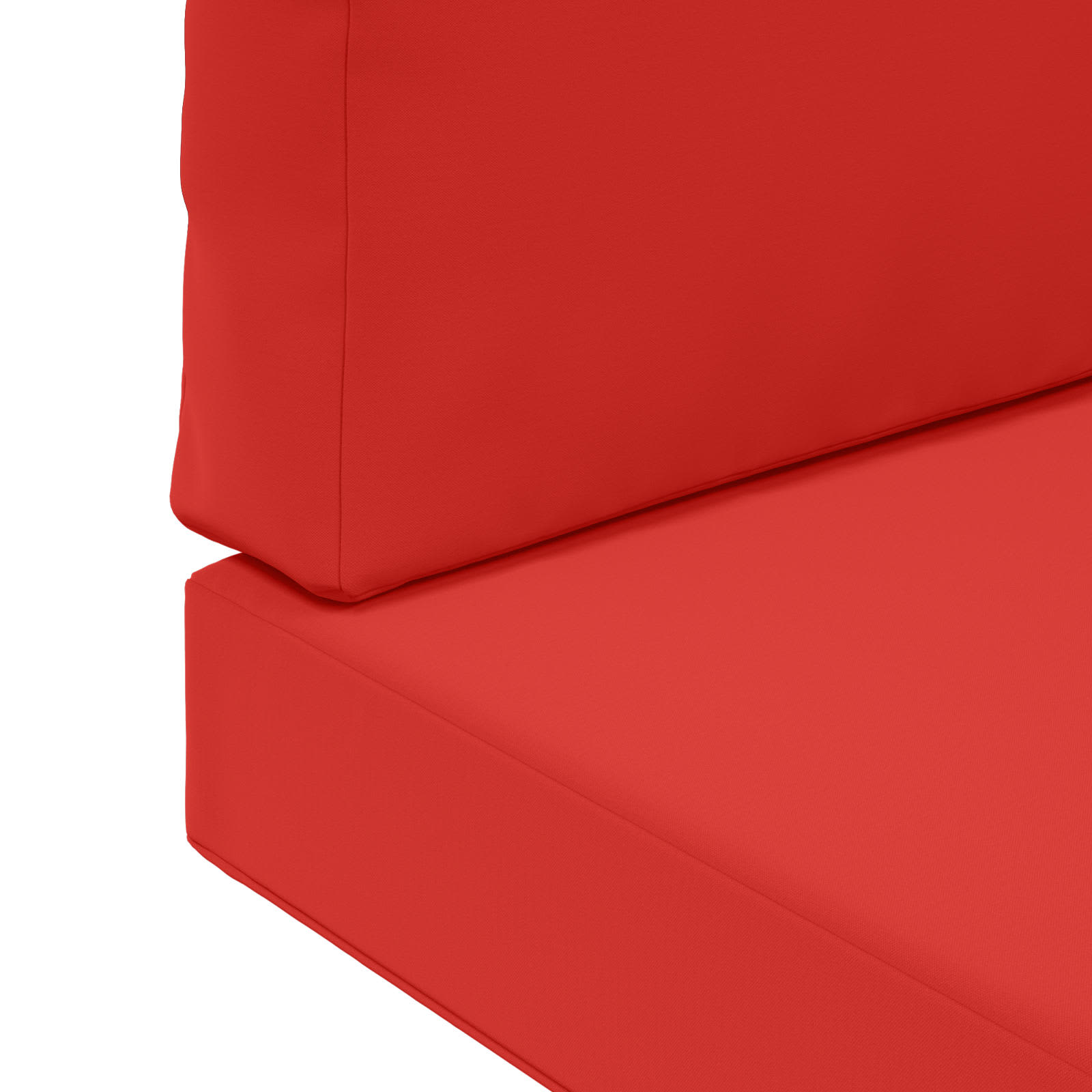 Cuscino per divano da esterno 2 pcs Rosso Poliestere | homemem39