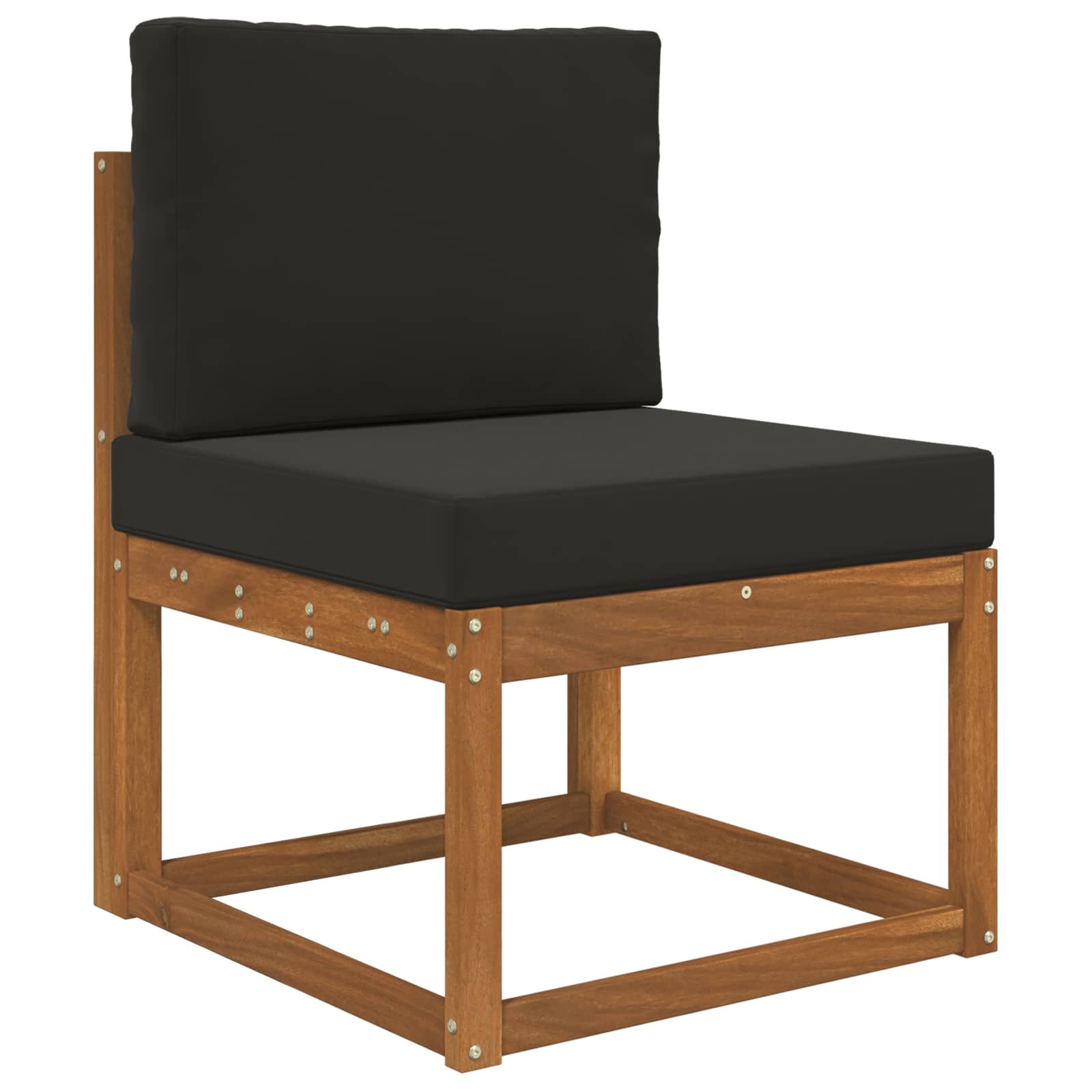 Cuscino per divano da esterno 2 pcs Nero Poliestere | homemem39