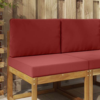 Cuscino per divano da esterno 2 pcs Rosso vino Poliestere | homemem39