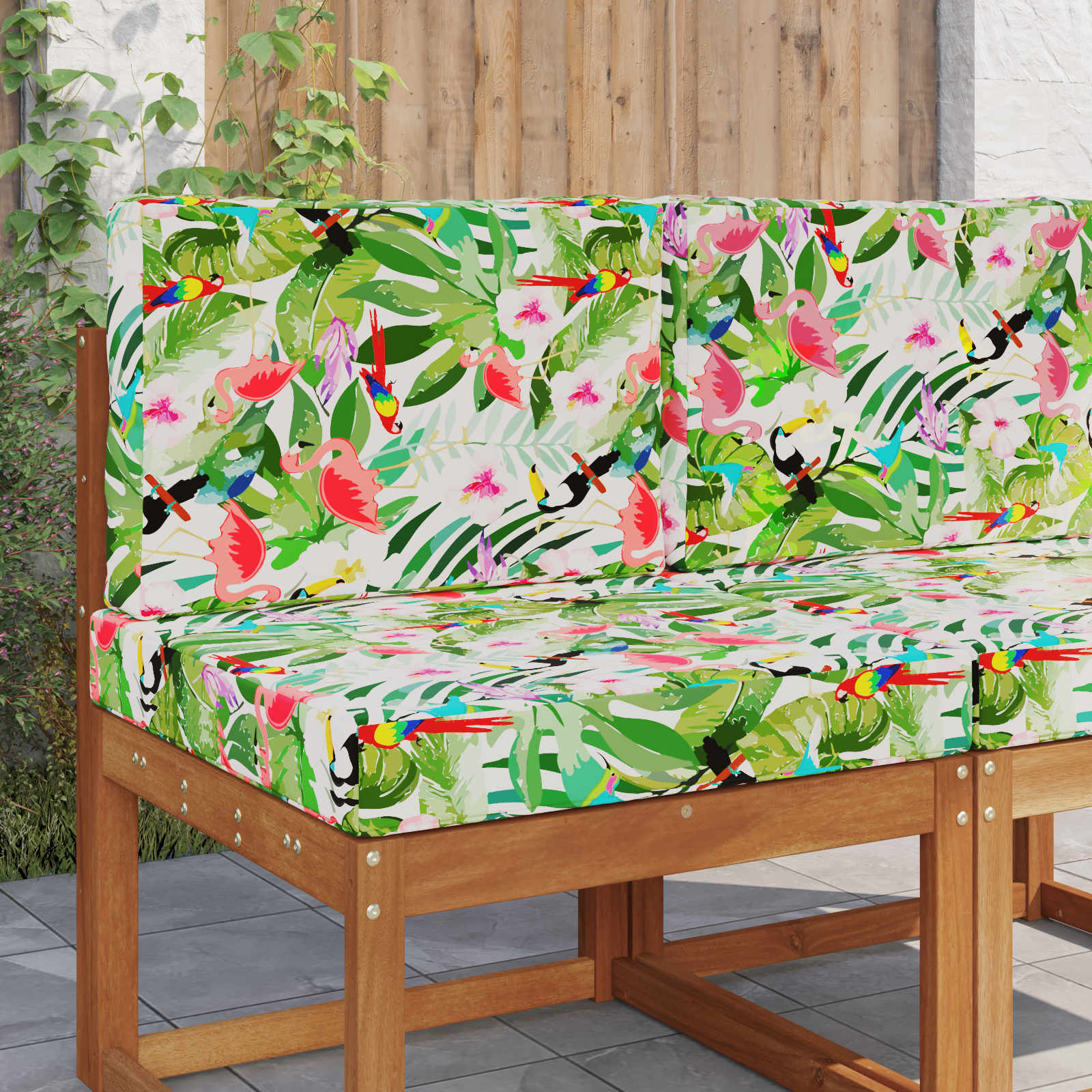 Cuscino per divano da esterno 2 pcs colorato Poliestere | homemem39