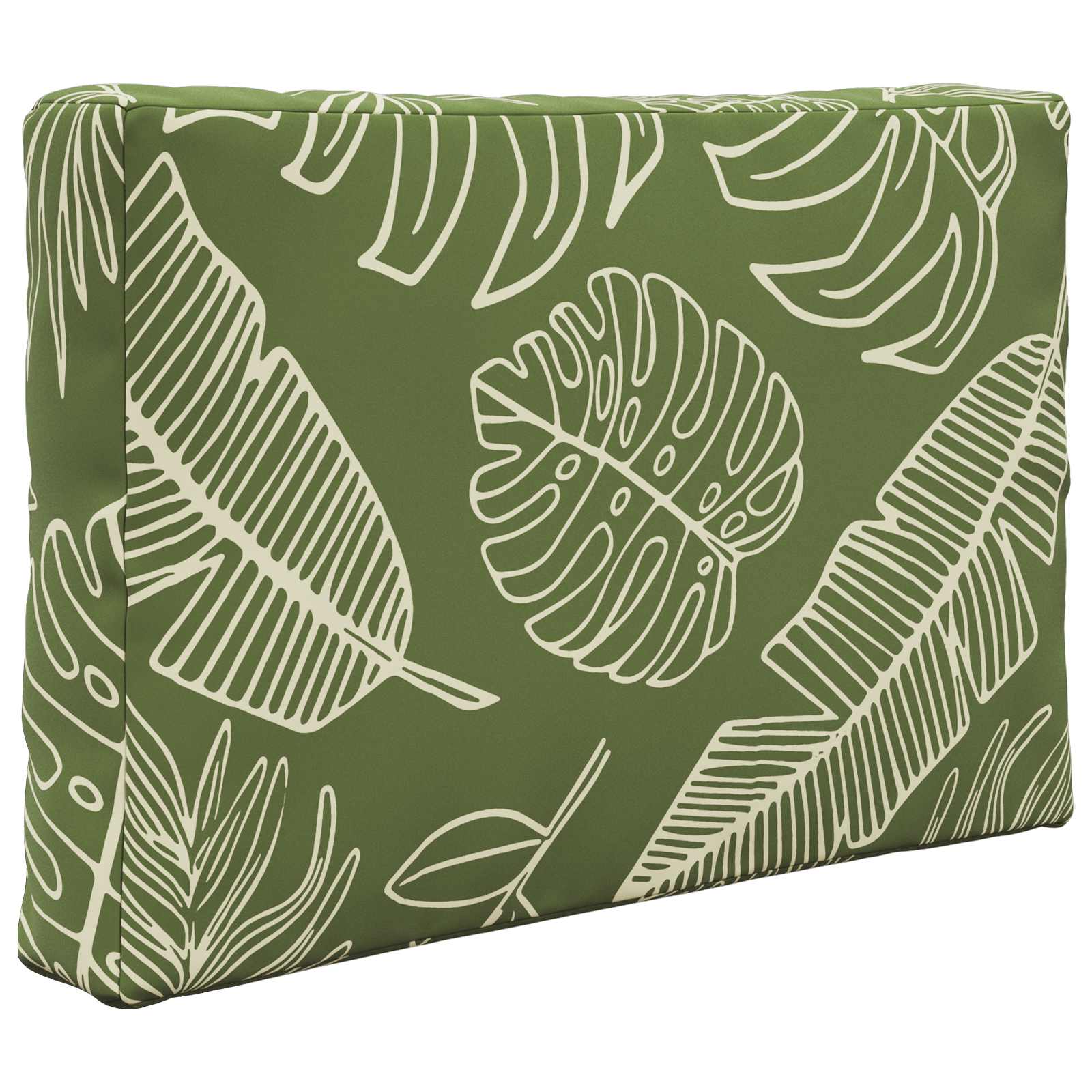 Cuscino per divano da esterno 2 pcs Design a foglia Poliestere | homemem39