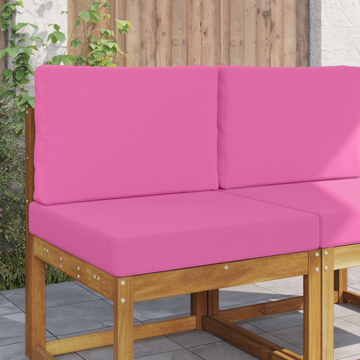 Cuscino per divano da esterno 2 pcs Rosa Poliestere | homemem39
