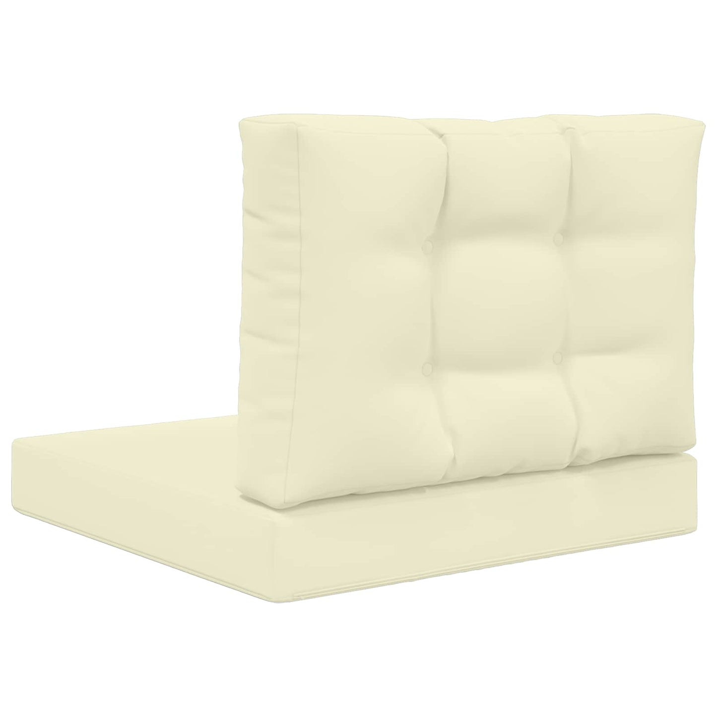 Cuscino per divano da esterno 2 pcs Crema Poliestere | homemem39