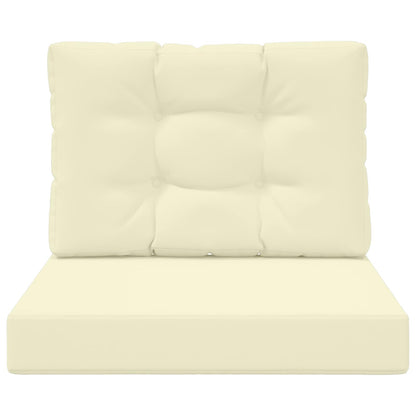 Cuscino per divano da esterno 2 pcs Crema Poliestere