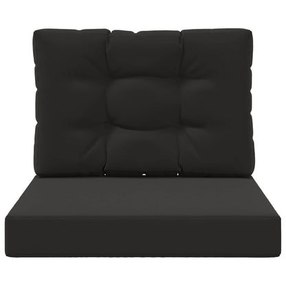 Cuscino per divano da esterno 2 pcs Nero Poliestere