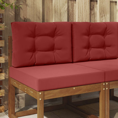 Cuscino per divano da esterno 2 pcs Rosso vino Poliestere