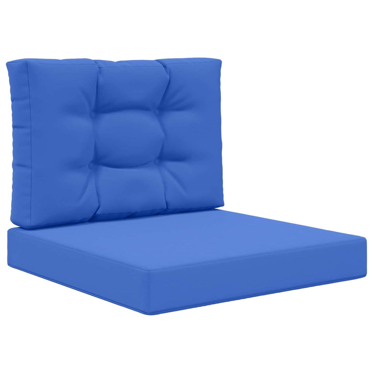 Cuscino per divano da esterno 2 pcs Blu Reale Poliestere