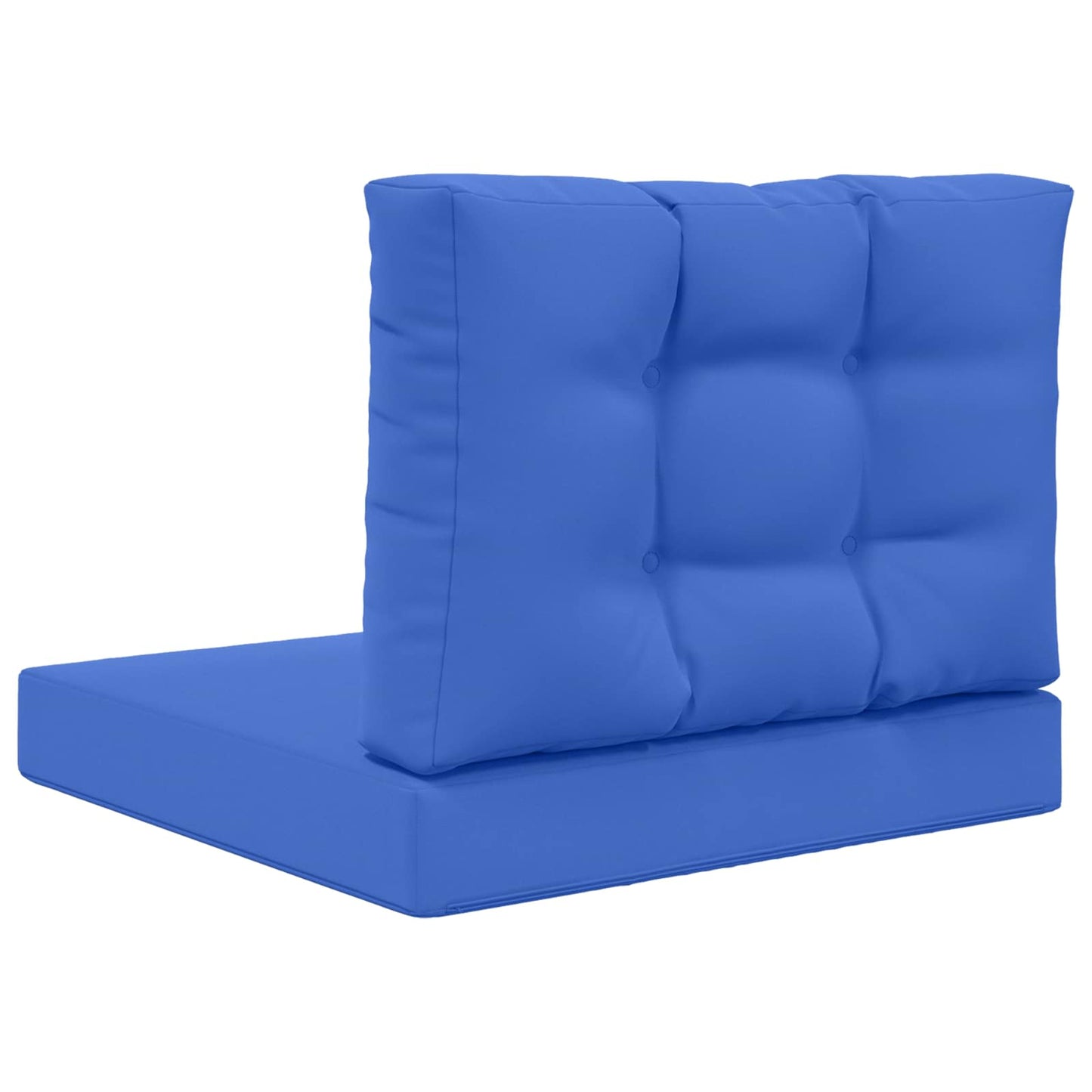 Cuscino per divano da esterno 2 pcs Blu Reale Poliestere