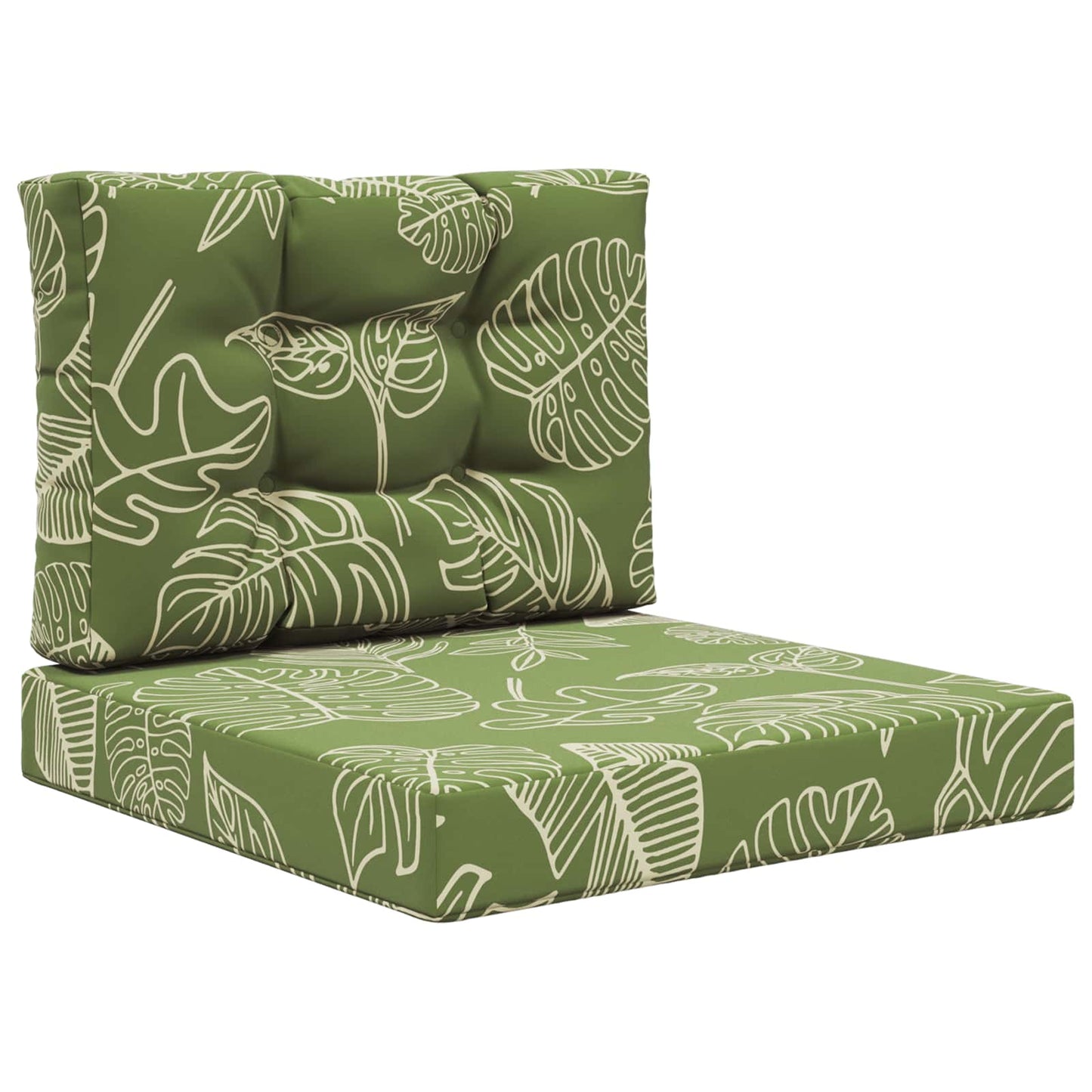 Cuscino per divano da esterno 2 pcs Design a foglia Poliestere | homemem39