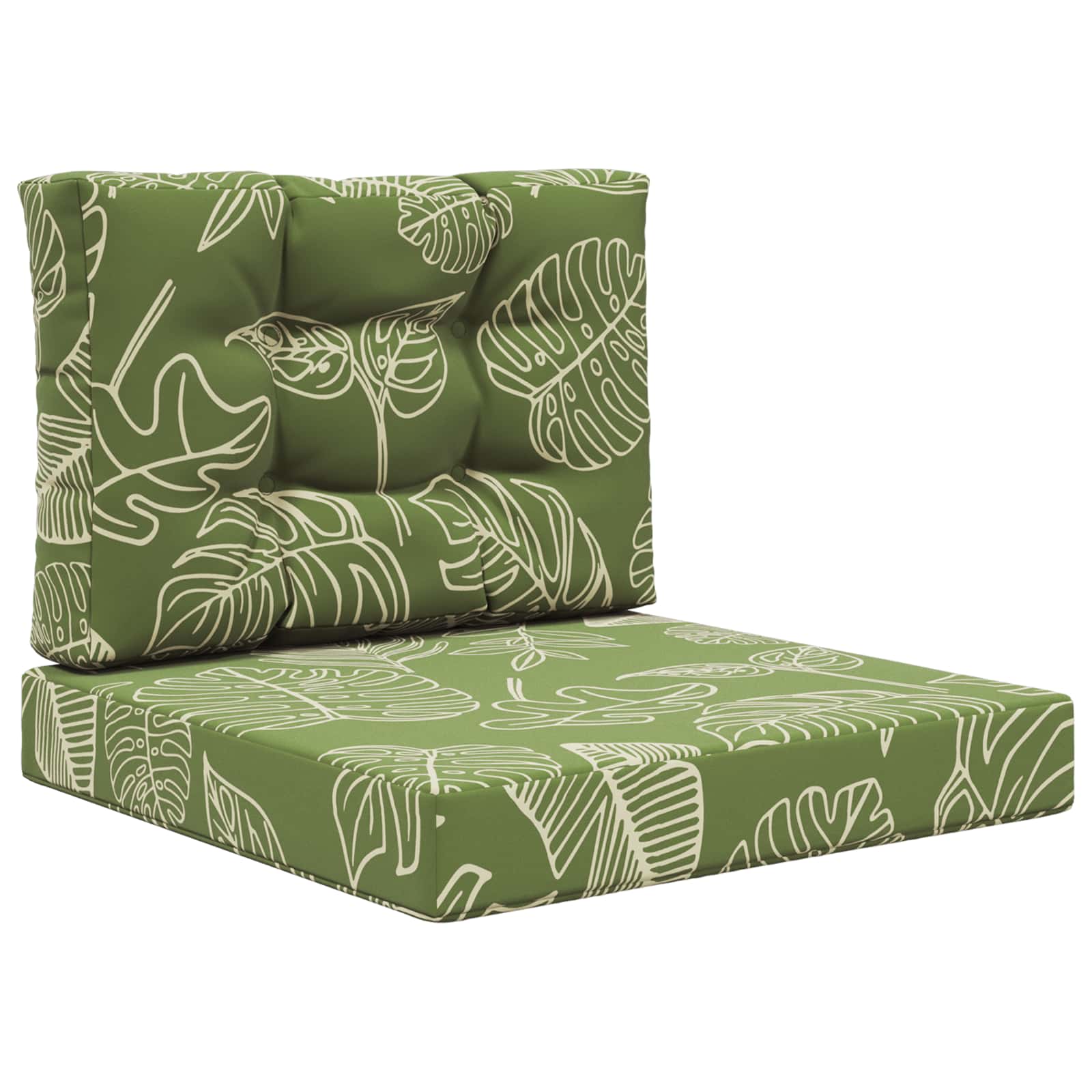 Cuscino per divano da esterno 2 pcs Design a foglia Poliestere | homemem39