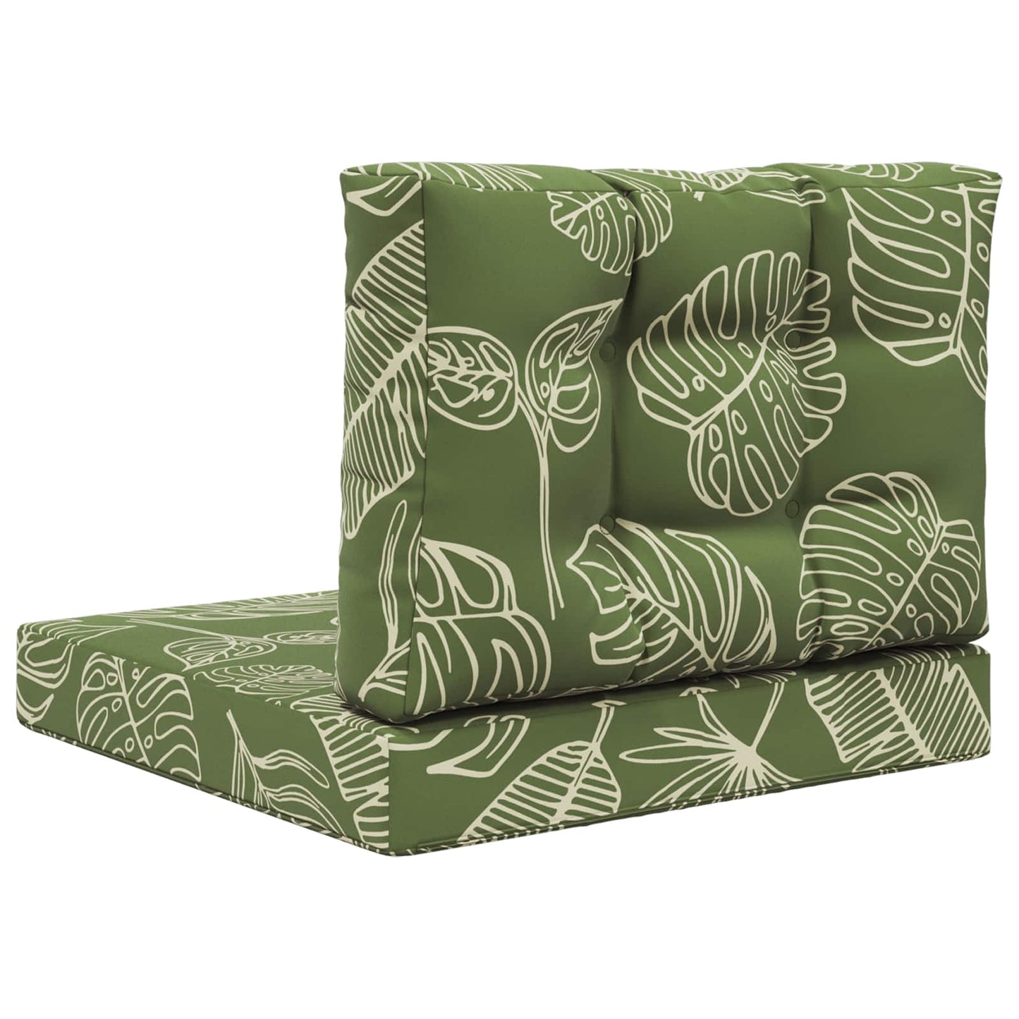 Cuscino per divano da esterno 2 pcs Design a foglia Poliestere | homemem39