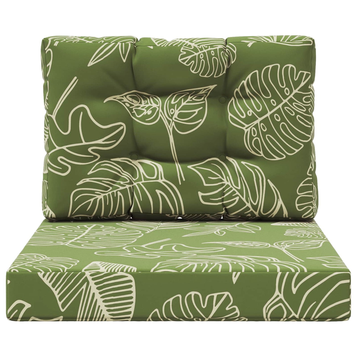 Cuscino per divano da esterno 2 pcs Design a foglia Poliestere | homemem39
