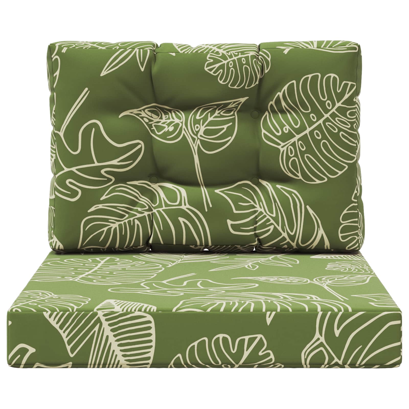 Cuscino per divano da esterno 2 pcs Design a foglia Poliestere | homemem39