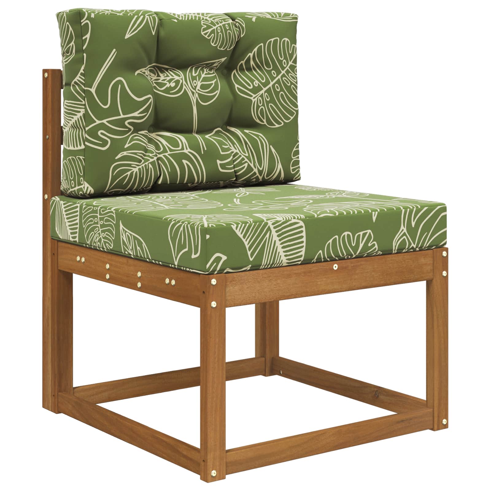 Cuscino per divano da esterno 2 pcs Design a foglia Poliestere | homemem39