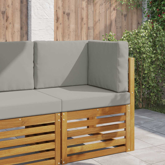 Cuscino per divano da esterno Poliestere Grigio 60 x 60 cm - homemem39