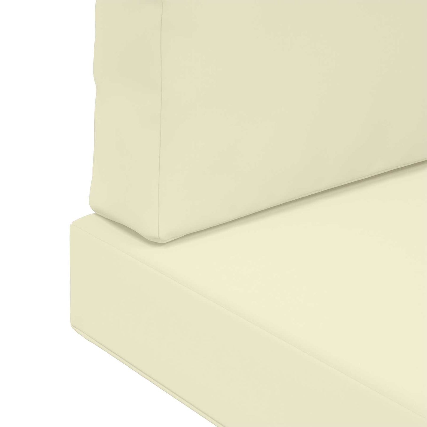 Cuscino per divano da esterno 3 pcs Crema Poliestere | homemem39