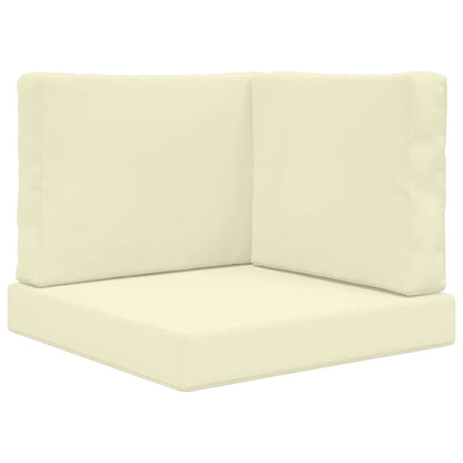 Cuscino per divano da esterno 3 pcs Crema Poliestere | homemem39