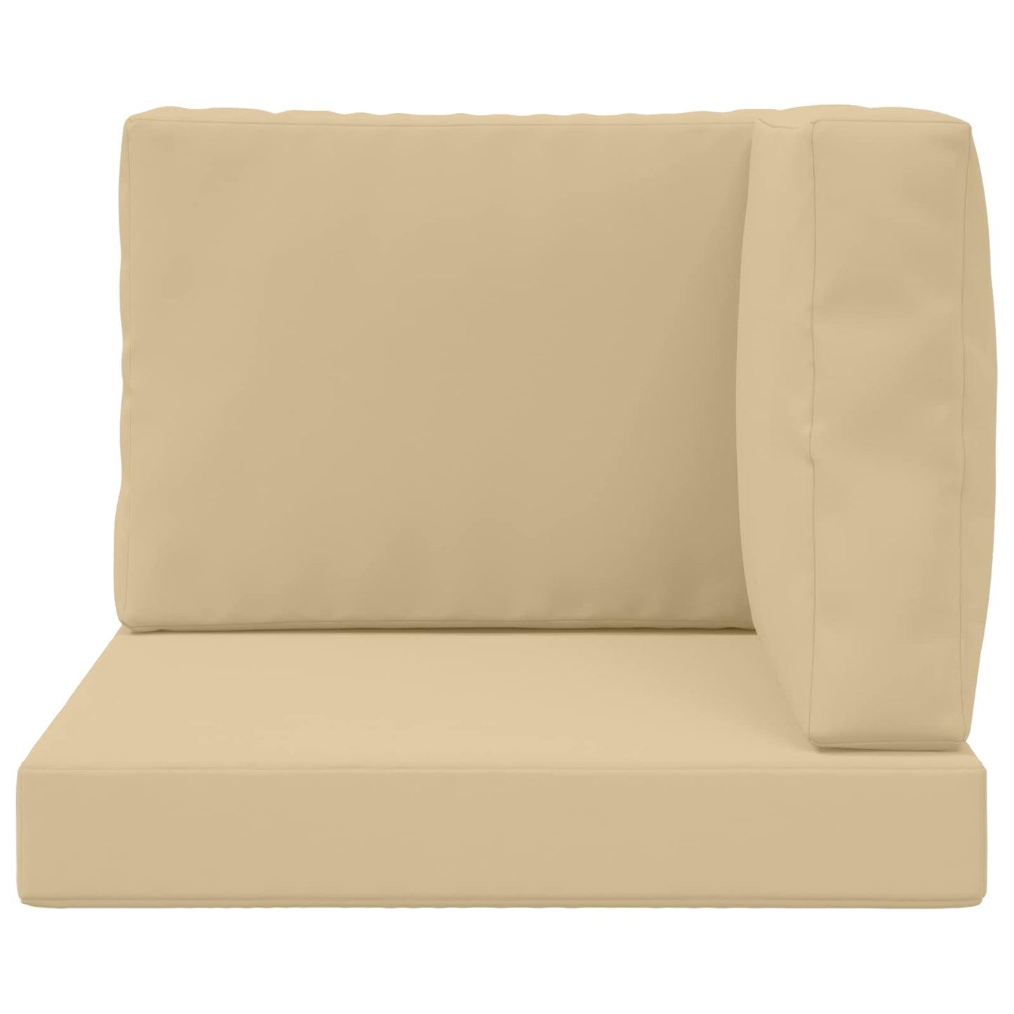 Cuscino per divano da esterno 3 pcs Beige Poliestere