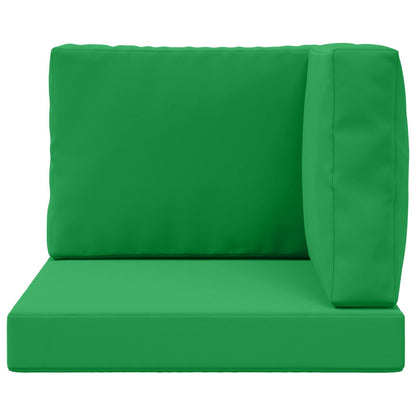 Cuscino per divano da esterno 3 pcs Verde Poliestere