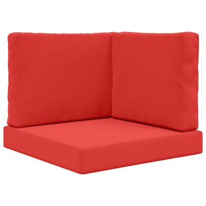 Cuscino per divano da esterno 3 pcs Rosso Poliestere | homemem39