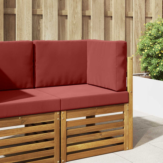 Cuscino per divano da esterno Poliestere Rosso vino 60 x 60 cm - homemem39