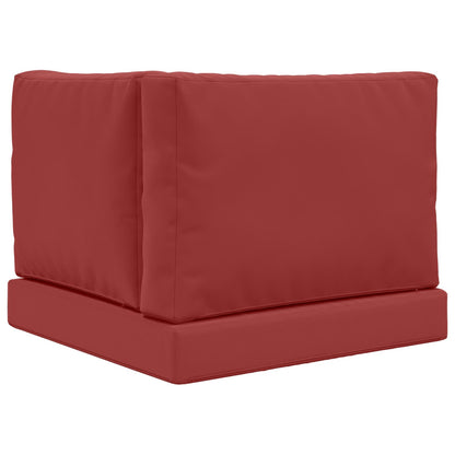 Cuscino per divano da esterno 3 pcs Rosso vino Poliestere