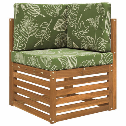 Cuscino per divano da esterno 3 pcs Design a foglia Poliestere