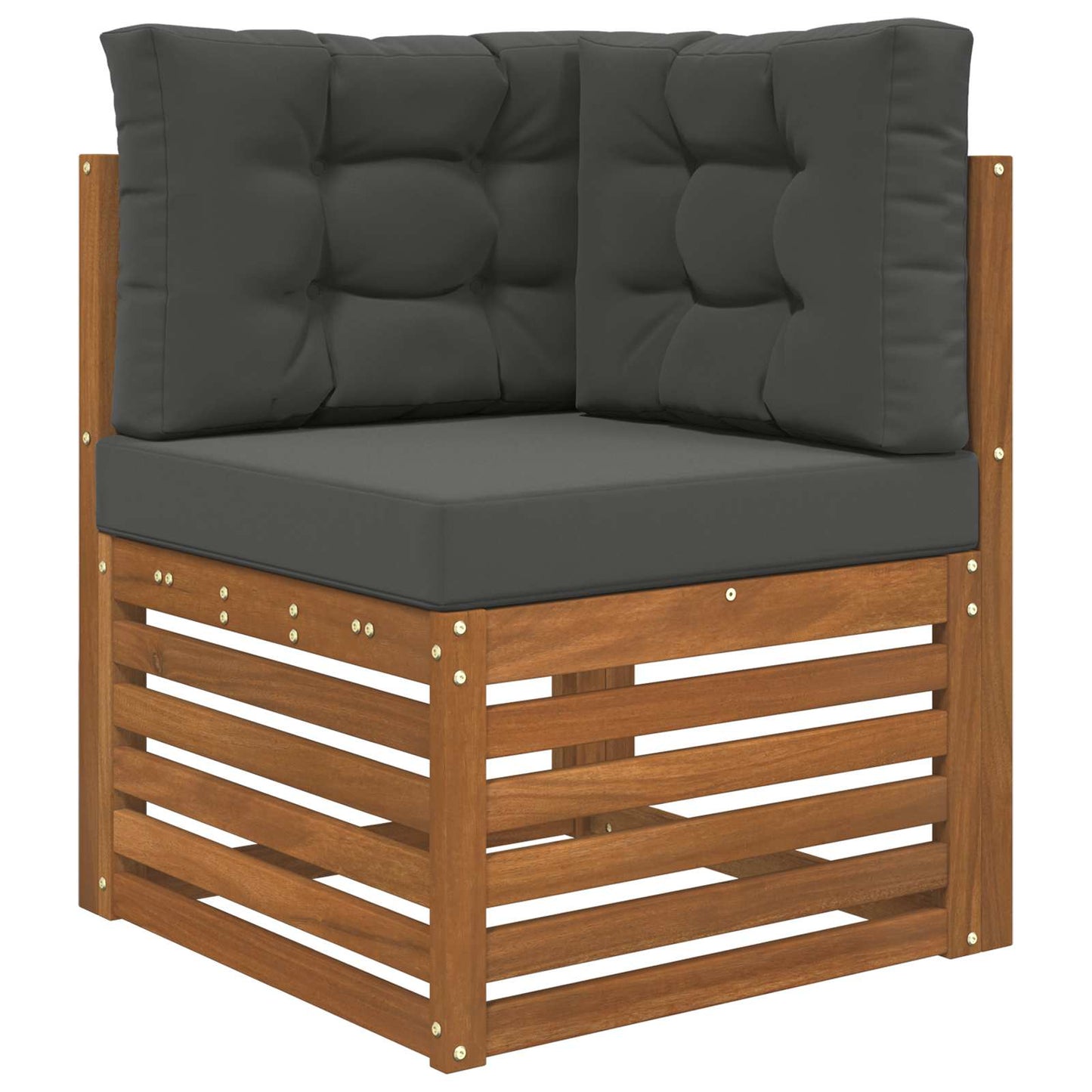 Cuscino per divano da esterno 3 pcs Antracite Poliestere