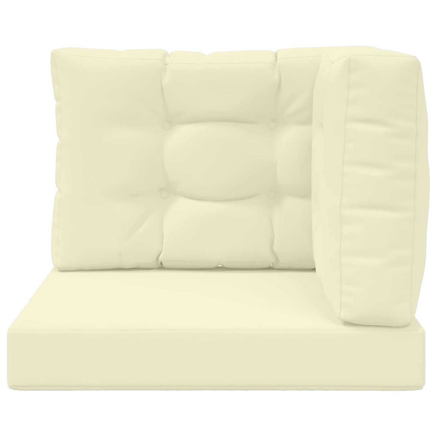 Cuscino per divano da esterno 3 pcs Crema Poliestere | homemem39