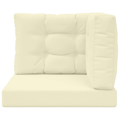 Cuscino per divano da esterno 3 pcs Crema Poliestere | homemem39